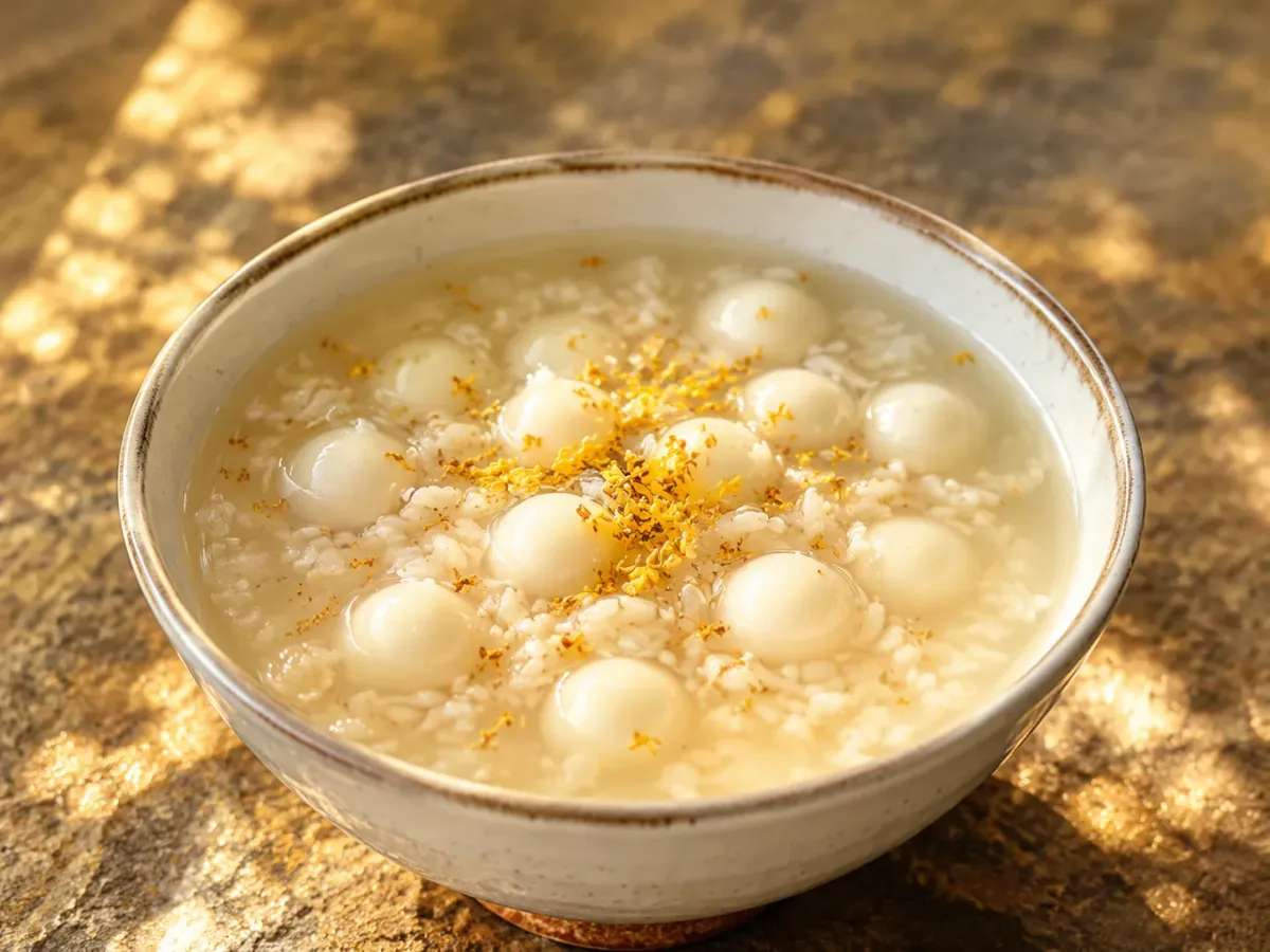 Fermented Rice Balls (酒酿圆子)