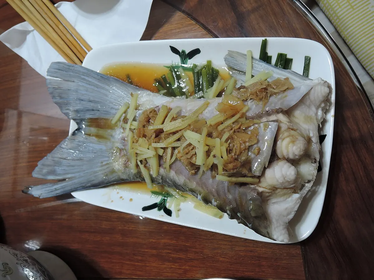 Steamed Fish (清蒸鱼)